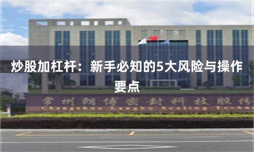 炒股加杠杆：新手必知的5大风险与操作要点